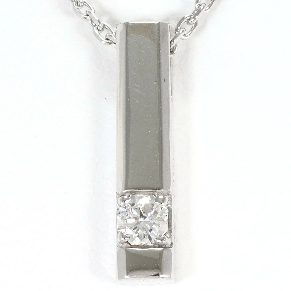 VINTAGE 18k Silver Diamond Necklace
